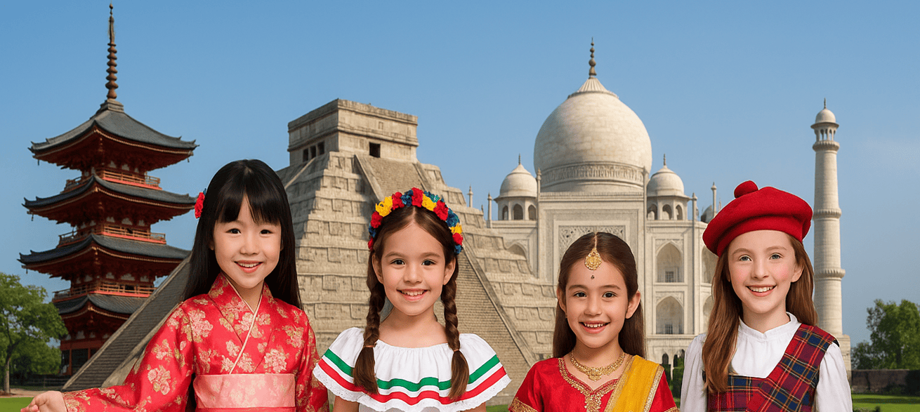 Disfarces de Países do Mundo para Meninas