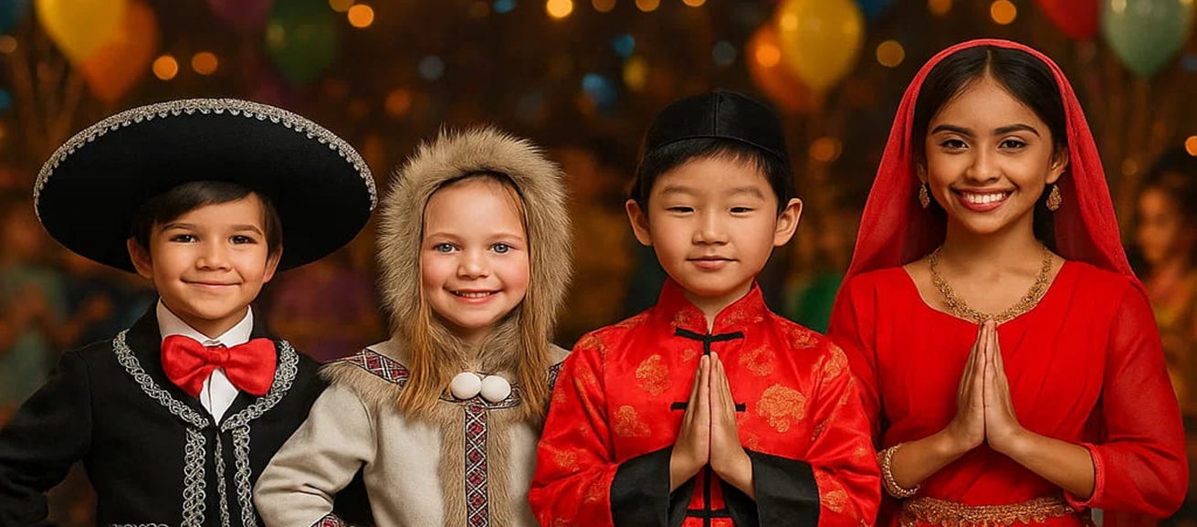 Trajes de Países do Mundo: viagem cultural em forma de fantasia