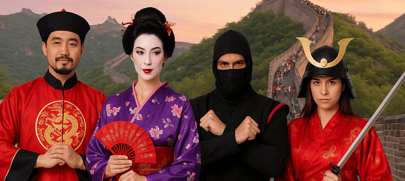 Disfarces Chineses e Japoneses: Um Mergulho na Cultura Oriental
