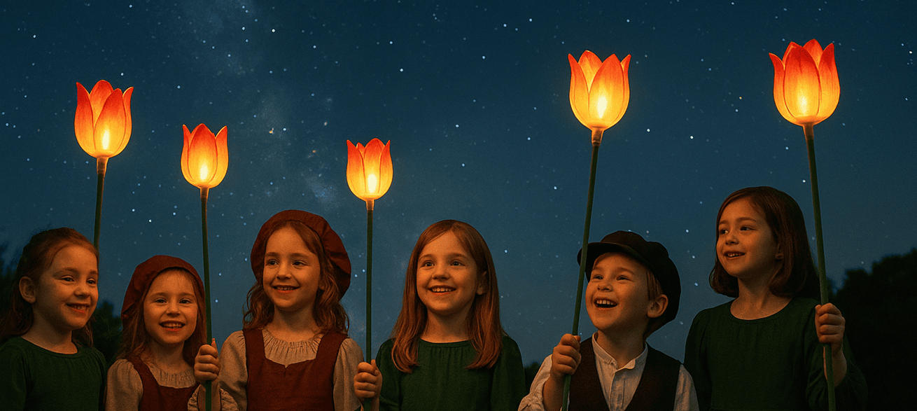 Tulipã para Baile do Farol com Vela – O Acessório Perfeito para Disfarces Criativos