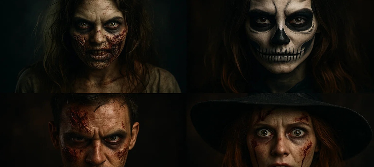 Maquiagens de Caracterização e Efeitos Especiais para Halloween