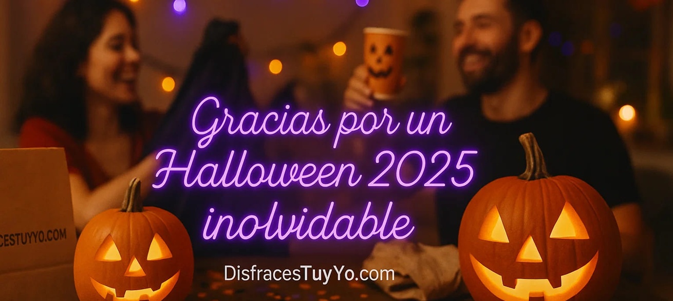 🎃 Obrigado por um Halloween 2025 inesquecível com DisfracesTuyYo 🎃