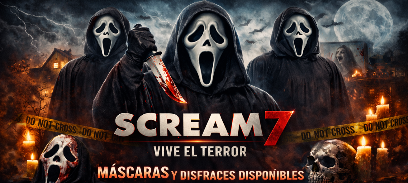 Estreia Scream 7: Comprar Máscaras e Disfarces de Ghost Face é Tendência em 2026