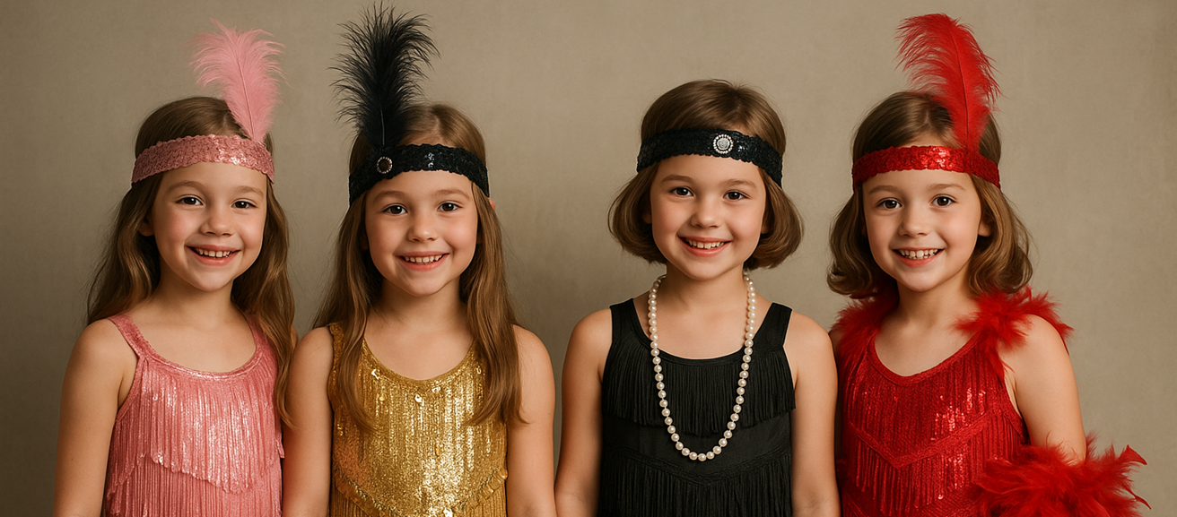 Disfarces Anos 20 para Meninas: Elegância e Diversão em um Só Look