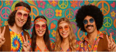 Disfarces de Hippie: Liberdade, Cor e Alegria em Cada Festa