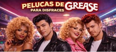 Perucas Grease para Fantasias