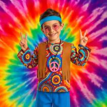 Fantasias decadentes e hippies para crianças