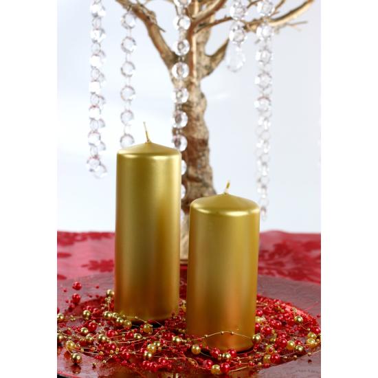 1 vela dorada (15x6 cm)