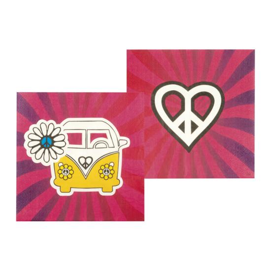 12 Guardanapos Hippie 33x33cm