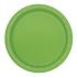 16 platos verde lima (23 cm) - Línea Colores Básicos