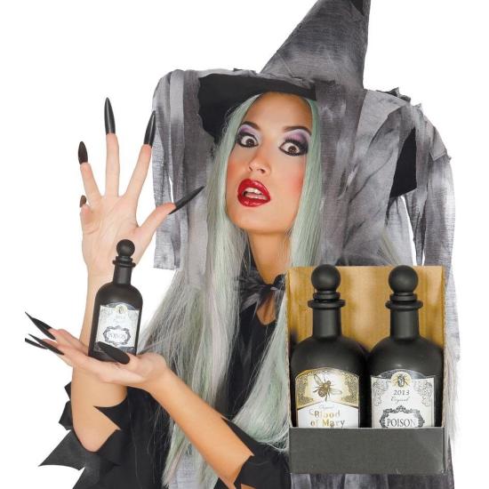 2 frascos de veneno de bruxa de 14 cm.