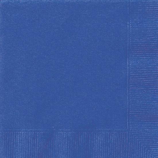 20 servilletas azul oscuro (33x33 cm) - Línea Colores Básicos