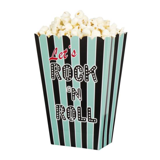 4 tigelas de pipoca Rock 'n Roll