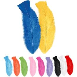 50 Penas adultas unissex, brasileiras, carnaval brasileiro, festas temáticas, 10 cm aprox.