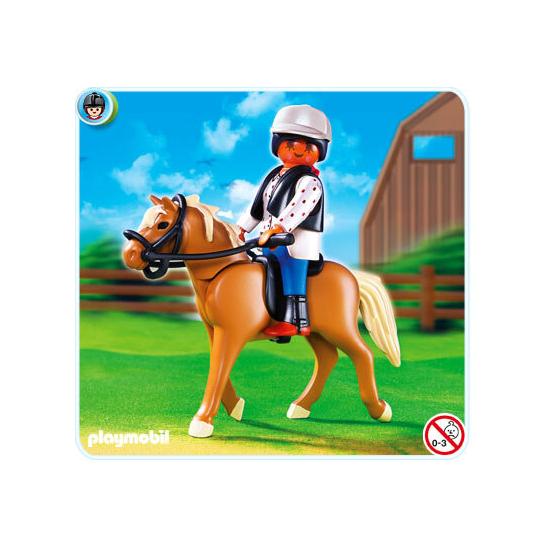 5109 Haflinger com Estábulo Verde e Bege PLAYMOBIL