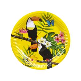 6 platos de tucanes (16 cm) - Toucan Party