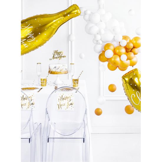 6 vasos Fin de Año Happy New Year dorados) - Jolly New Year