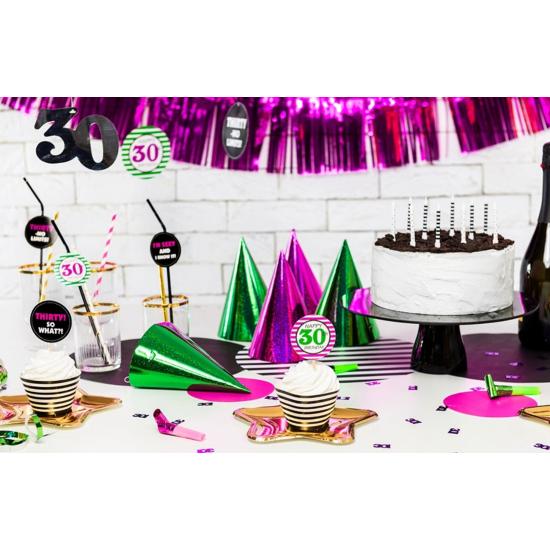 6 velas blancas y negras con estampado variado (6,5 cm) 6 velas blancas y negras con estampado variado (6,5 cm)