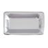 8 bandejas rectangulares plateadas - Solid Colour Tableware