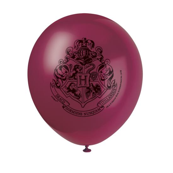 8 globos variados Harry Potter (30cm) - Hogwarts Houses