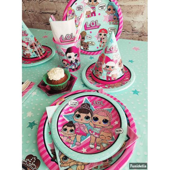 8 gorritos de cumpleaños LOL Surprise - LOL Friends