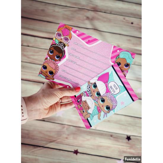 8 invitaciones LOL Surprise - LOL Friends