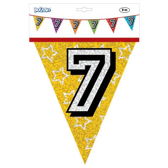 Banderines con número 7
