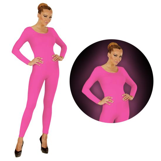 Body rosa fluorescente para mulher