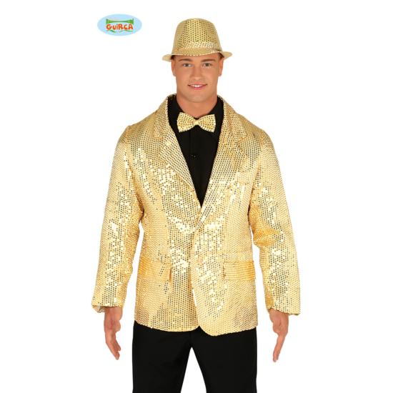Chaqueta de lentejuelas doradas para hombre Chaqueta de lentejuelas doradas para hombre