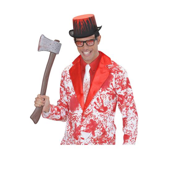 Corbata blanca ensangrentada