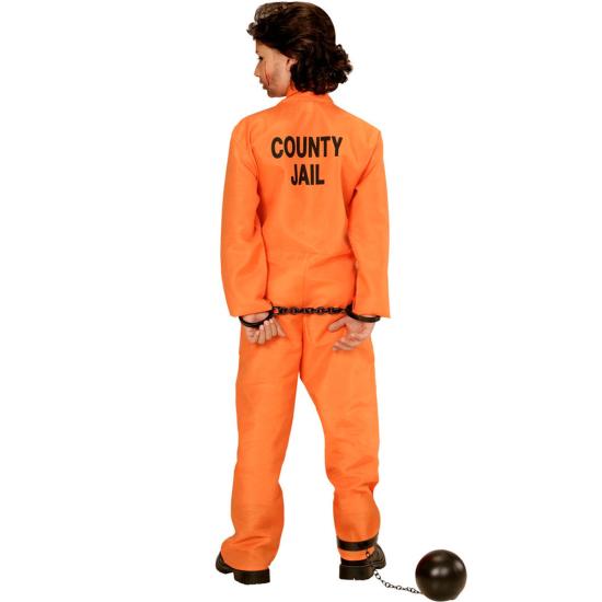 Fantasia de Presidiário Infantil – Macacão Laranja de Presidiário para Crianças Fantasia de Presidiário Infantil – Macacão Laranja de Presidiário para Crianças