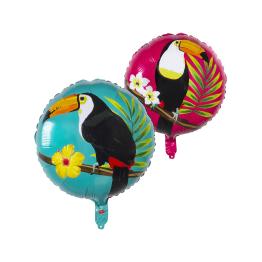 Globo de foil con tucán dos colores (45 cm) - Toucan Party