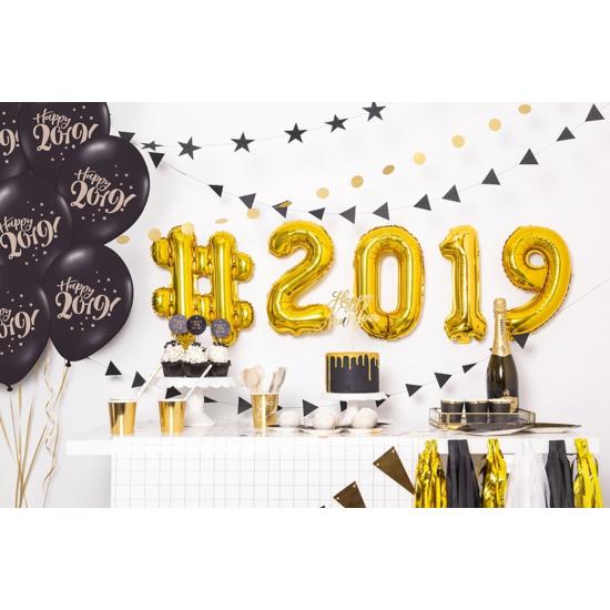 Globo foil "0" dorado (35 cm)