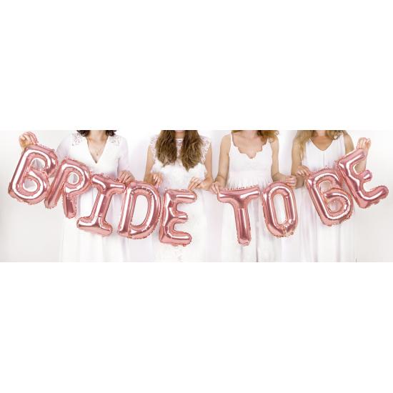 Globo foil "Bride to be"oro rosa