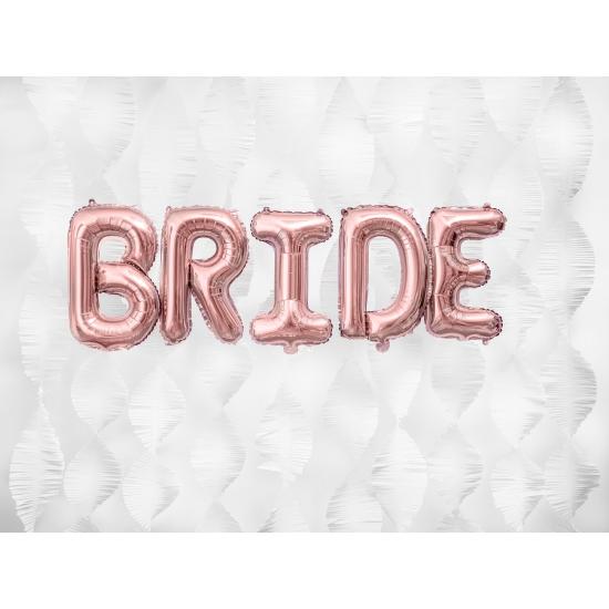 Globo foil letra D oro rosa