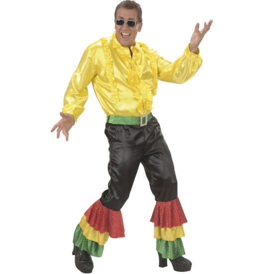 Pantalón Rumbero Negro con lentejuelas para hombre