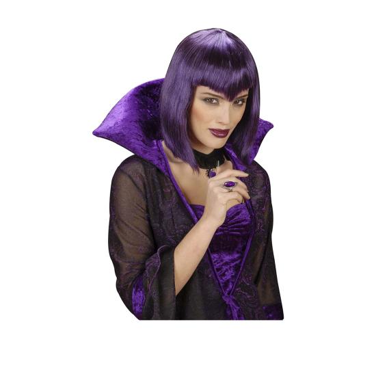 Peluca vampiresa gótica violeta Peluca vampiresa gótica violeta