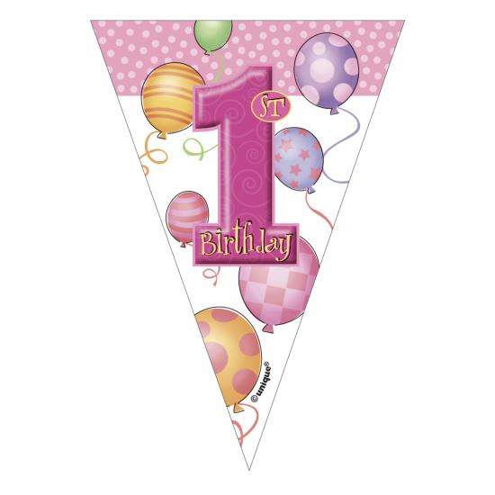 Set de 1º cumpleaños rosa