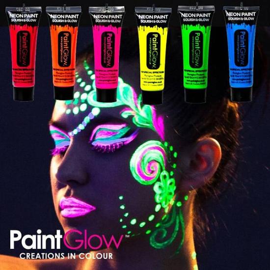 Maquilhagem Rosto e Corpo Fluorescente Verde Escuro