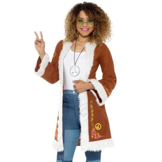 Casaco Hippie Marrom Feminino