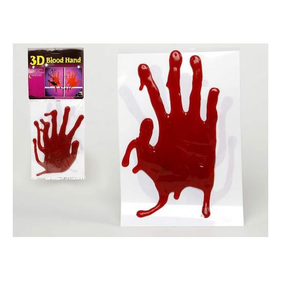 ADESIVO VIDRO HALLOWEEN 2 MÃOS DE SANGUE 39X16 ADESIVO VIDRO HALLOWEEN 2 MÃOS DE SANGUE 39X16
