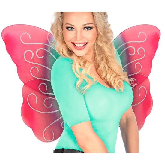 Asas de borboleta com glitter multicolorido Asas de borboleta com glitter multicolorido