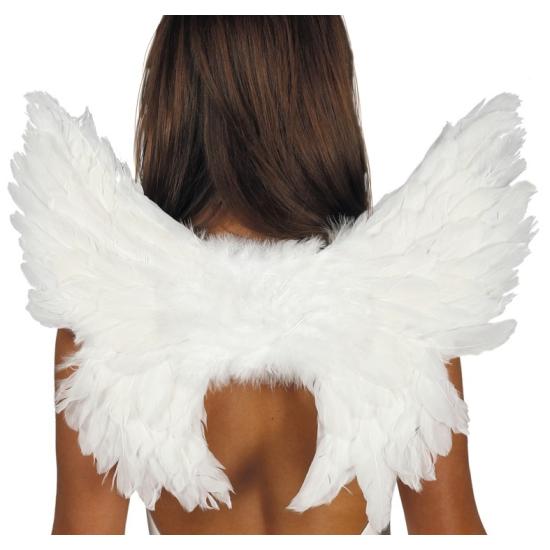 Asas de penas brancas 55 x 45 cms Asas de penas brancas 55 x 45 cms