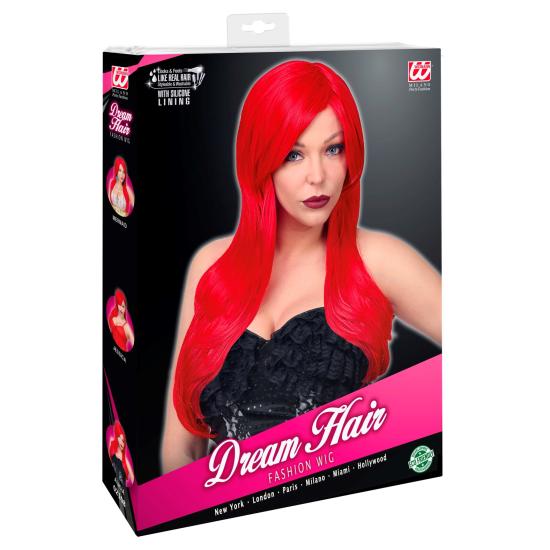 Alice Cosplay Dream Hair Peruca, Mulheres, Vermelho