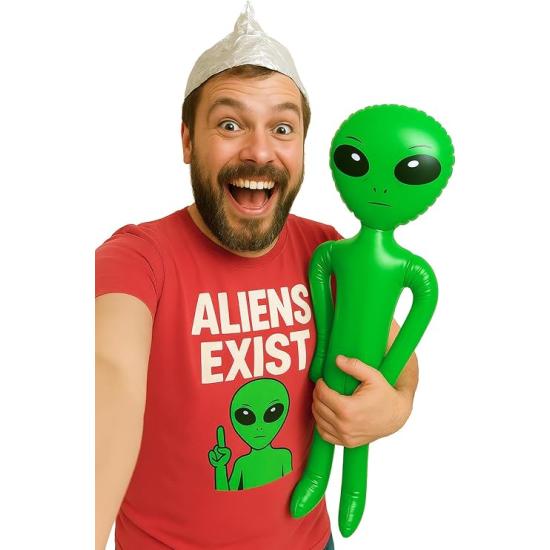 Alien Inflável Verde (85 cm)