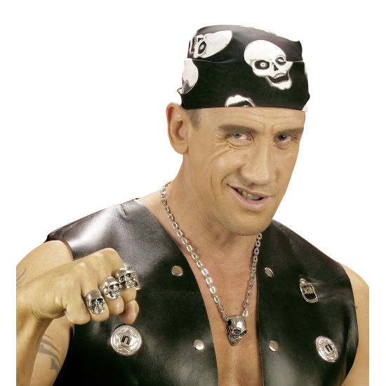 Anel de caveira de luxo.