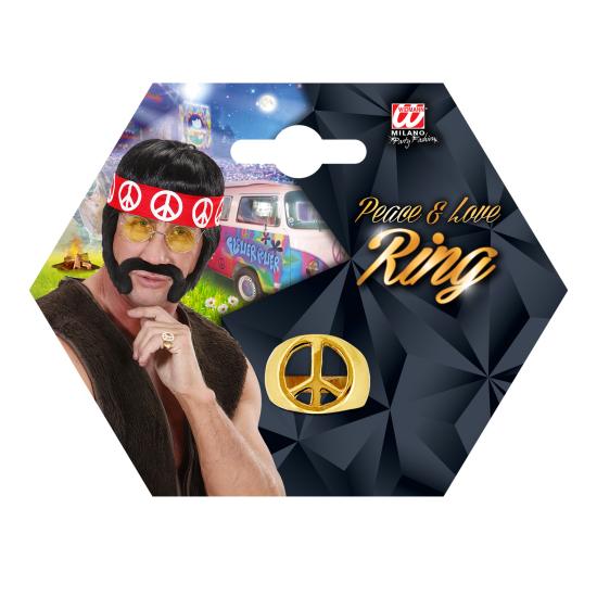 Anel de Paz e Amor em Ouro.