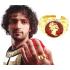 Anel Romano Vermelho – Acessório de Joia para Trajes de Gladiador e Imperador