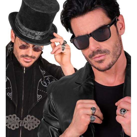 Anéis góticos sortidos – Pacote com 3 modelos