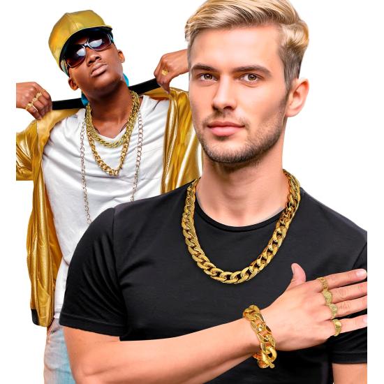 Anéis de Ouro Sortidos (Pacote com 4 Modelos) – Acessório de Fantasia Top